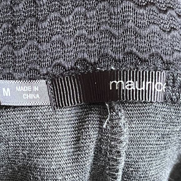 MAURICES Lace Overlay Stretchy Pencil Skirt in Black SZ M - Picture 6 of 9